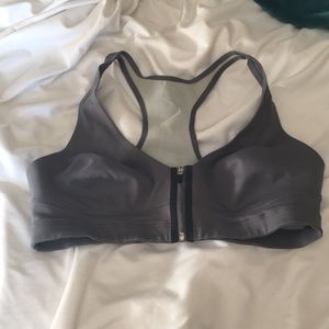 Victoria’s Secret Grey Zip Down Sports Bra